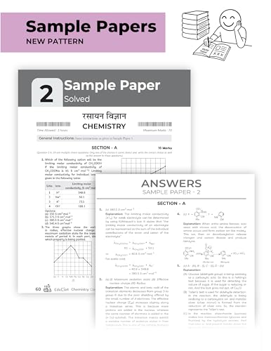Educart CBSE Sample Paper Class 12 2025-26 - Physics, Chemistry, Mathematics, & English (Based on latest CBSE Sample Papers Released on 30-07-25) Set for 4 books For 2026 Board Exam