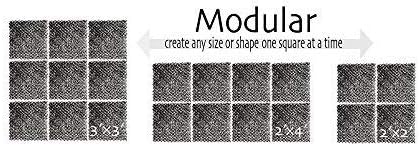 Victory 8 DekProTek Modular 1 ft x 1 ft (Pack of 12) Drainage Aeration Pad Deck Protector for Use with Pots Planters and Raised Beds