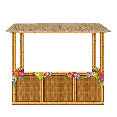 Beistle 3-D Tiki Bar Prop – Large Corrugated Cardboard Luau