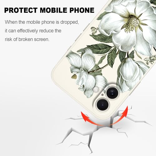 Coque iPhone 16 Plus silicone blanc coton chic et doublure microfibre - 5