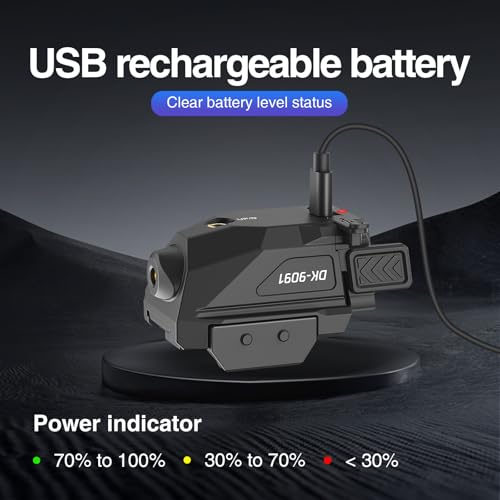 DARKFANG Low Profile Green Laser Sight for Picatinny Rail Mount with Momentary/Strobe Functions - Thumbnail 3