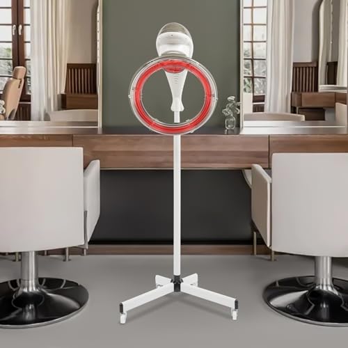 Bonnet de sèche-cheveux professionnel, 950 W, avec roues et minuterie de 0 à 60 min, réglable en hauteur (157-178 cm), infrarouge orbital pour salons de coiffure et salons de beauté, pour vapeur et