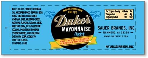 Duke's Light Mayonnaise Portion Control Packets