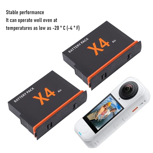 Batería X4 Air de 2050mAh Vikye con fundas protectoras para almacenamiento seguro 2