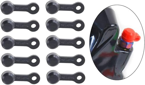 10 Stück Schwarz Fahrrad Bremsentlüfter Gummikappen Staubschutz Bremsentlüfter Nippelkappe für Autos und Motorräder - Schwarz Bremsanlagen Bremsen