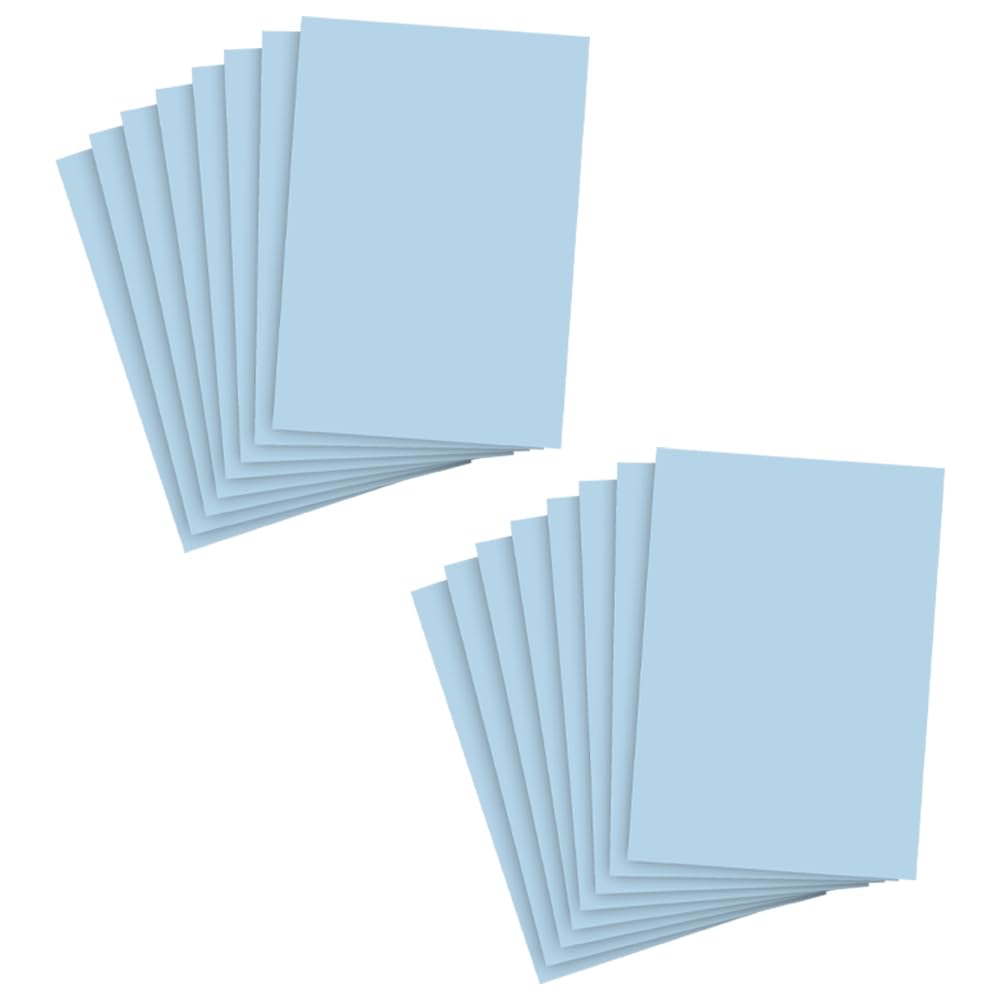 M1SS A4 - Pastel Blue Card 200 Sheets | 250 GSM Smooth Cardstock, Inkjet & Laser Printer Compatible, Same Colour Both Sides, Ideal for Flyers, Menus, Invitations, Greeting Cards & DIY Crafts (2 Packs)