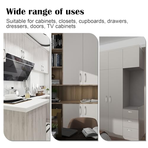 Image of 2 Pack Cabinet Pulls Brushed 5.04 Inch Drawer Pulls Aluminum Alloy Arch Kitchen Cabinet Handle and Pulls Cabinet Hardware for Dresser Cupboard Wardrobe Bathroom Kitchen