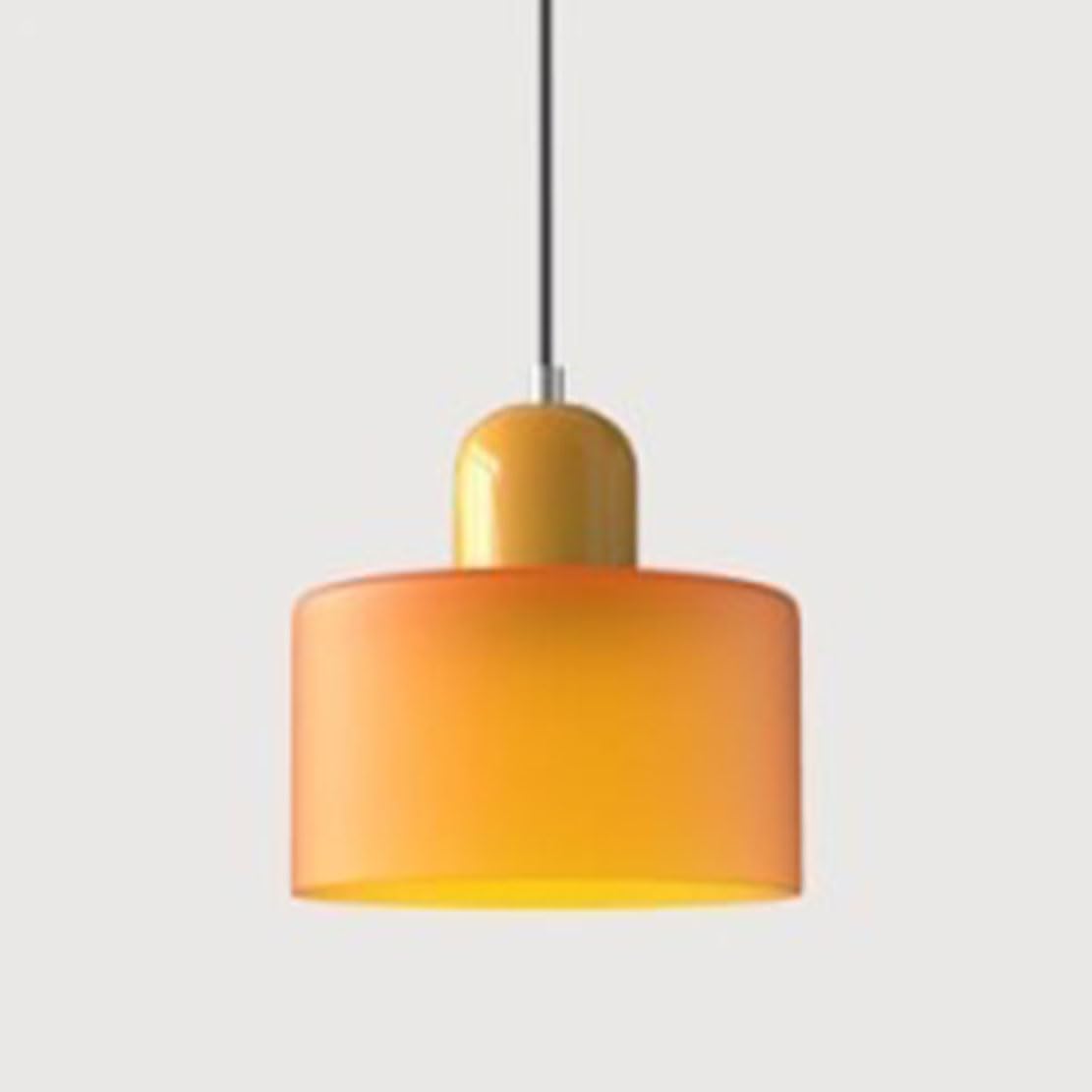 Nowoczesna lampa wisząca w stylu art deco makaronik sufitowa wisząca lampa salon sypialnia wisiorek oprawy oświetleniowe do kuchni restauracji kawiarni (pomarańczowy 4)