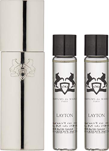 Parfums De Marly - Layton - Travel Set - 3 X 0.35 Fl Oz - Eau De Parfum For Men - Top Notes Apple, Bergamot, Lavender - Heart Notes Jasmine, Violet, Geranium - Base Notes Vanilla, Pepper - 3 X 10Ml #TOP3