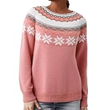 Pull Tendance Femme Original Orange Torsadé Tendance avec Beau Brillant Noire...