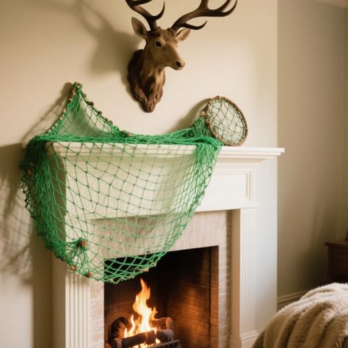 Image of 2 Pack Fish Net Decorations for Party,Natural Cotton Hawaiian Party Fishing Net Decorative, Nautical Themed Cotton Fishnet Under The Sea Pirate Ocean Beach Decor