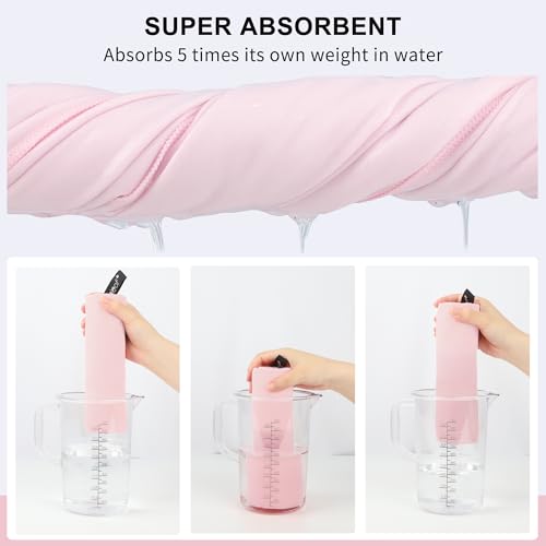 Image of Rainleaf Microfiber Towel Perfect Travel & Gym & Camping Towel. Quick Dry - Super Absorbent - Ultra Compact - Lightweight. Suitable for Trip, Beach, Shower, Backpacking, Pool