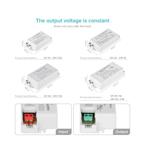 Pilote de LED 12V CA vers CC transformateur d'alimentation pour projet intérieur - 3
