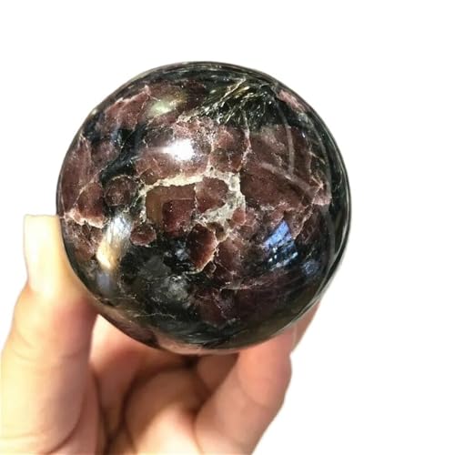 Stone 1PC Garnet Ball Crystal Stone Sphere Balls Quartz Collection Stones and Minerals(55-60mm)