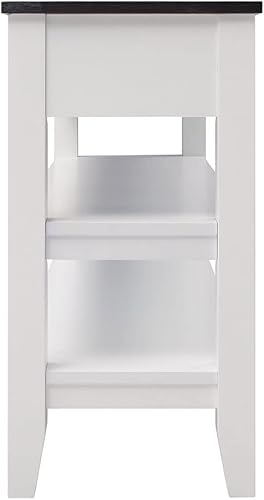 Miniatura 10 de Mesa de consola de madera maciza de 48 pulgadas, mesa auxiliar moderna para sofá de entrada con 3 cajones de almacenamiento y 2 estantes, fácil de