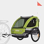 Tiggo Kinderanhänger Jogger 2 in 1 Kinderfahrradanhänger Fahrradanhänger Anhänger 50402