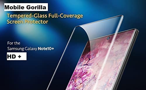 Image of Blacksheep Full Glue Samsung Galaxy Note 10 Plus Tempered Glass Full Coverage Edge-to-Edge with HD Clearance Premium Tempered Glass Screen Protector For Samsung Galaxy Note 10 Plus - Black