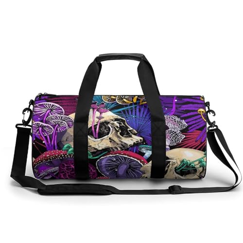 Duffel bag camping randonnée crâne champignon imperméable