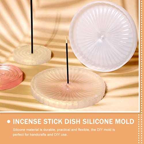 SEWACC 2 Unidades Molde De Placa De Incenso Fundição De Resina De Prato De Anéis Diversos Moldes De