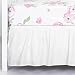 TILLYOU White Crib Skirt Dust Ruffle, 100% Natural Cotton, Nursery Crib Toddler Bedding Skirt for Baby Boys or Girls, 14" Drop