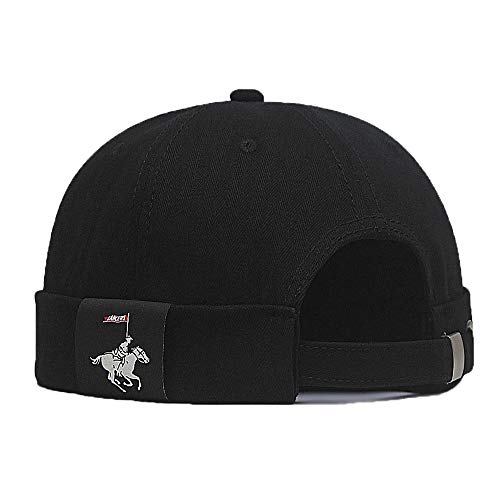 Casquette de Docker à poignets roulés et fermeture réglable