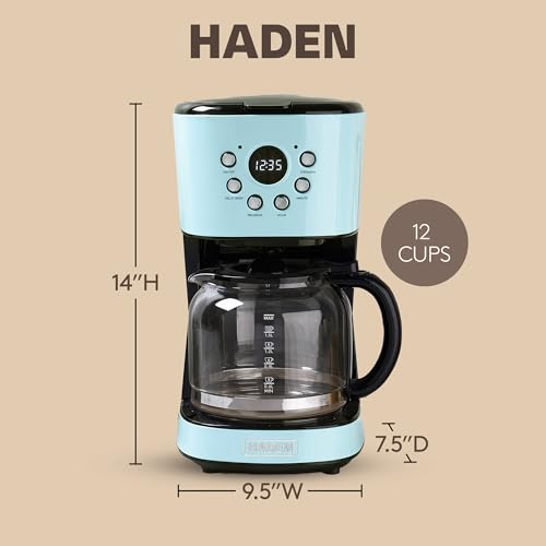 HADEN 12 Cup Programmable Coffee Maker