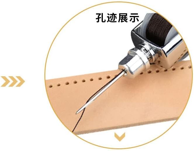 Leather Hand Sewing Awl Stitcher Set Handmade Lock Stitching Thread Needles Kit Stitcher Craft Stitch Tools Stitch Sewing Kit - (Color: B)