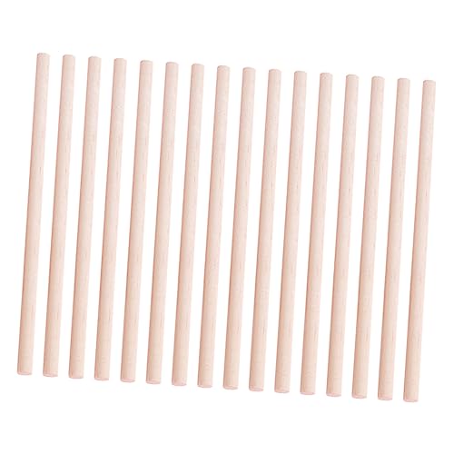 ARTSEWPLY 50Pcs Unpainted Wooden Rods for DIY Crafts Natural Craft Sticks Smooth Surface for Art Projects and Creative Models for Family Activities