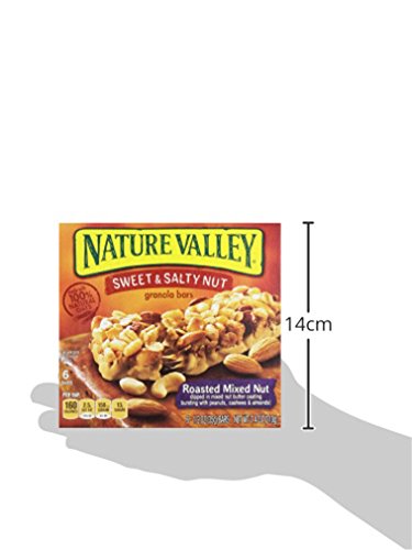 Image of Nature Valley Granola Bars Sweet and Salty Nut Roasted Mixed Nut, 1.2 Oz, 6 Ct (Pack of 2)