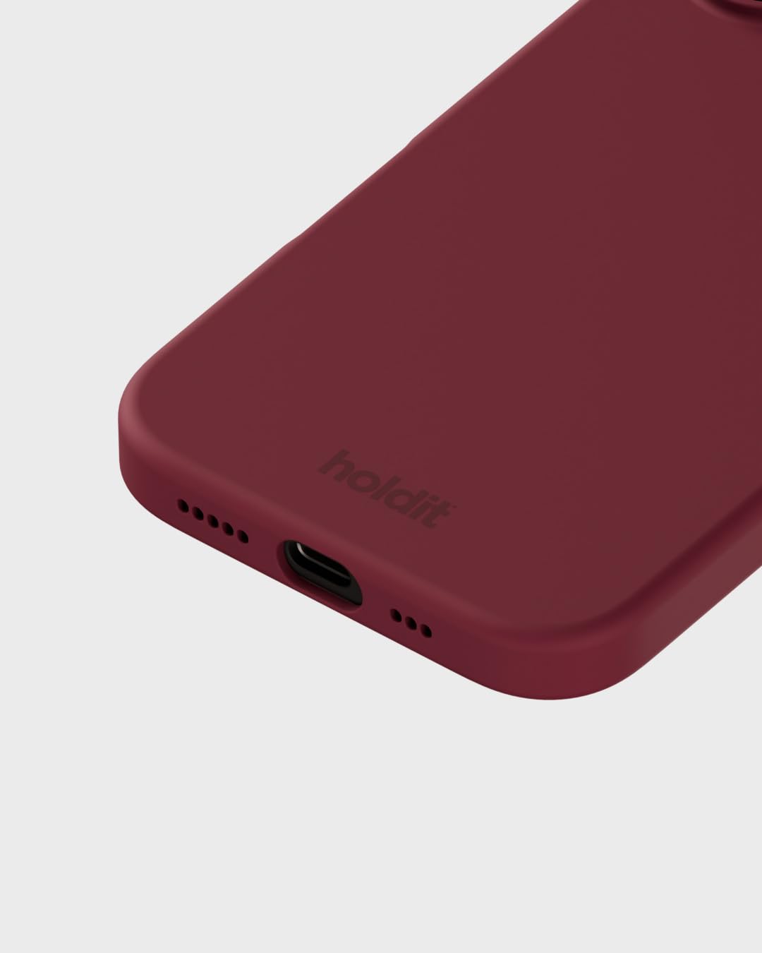 Amazon.co.jp: Holdit スマホケース (iPhone 16 / ワインレッド