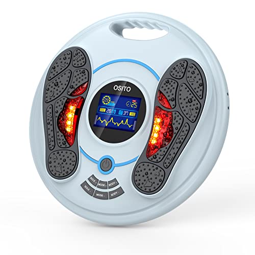 Estimulador Circulatorio, OSITO EMS Masajeador de pies, mejora la circulación de los pies y la neuropatía, estimulación muscular eléctrica con 99 niveles de intensidad y control remoto