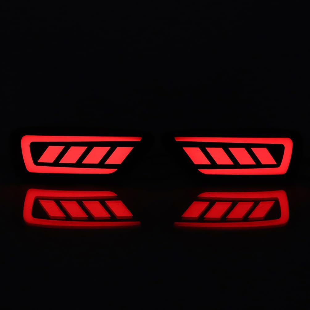 LED Rear Bumper Reflector Lights Fit for 2012-2021 Jeep Grand Cherokee, 2011-2016 Jeep Compass Journey Tail Light Assembly with LED Driving/Brake/Turn Signal Light Fog Light