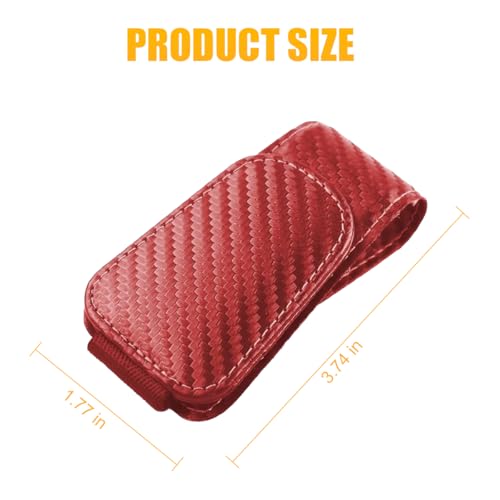 Image of AICEL Sunglasses Holders for Car Sun Visor, Leather Eyeglasses Hanger Mounter, Magnetic Glasses Holder and Ticket Card Clip, Auto Interior Accessories Universal for SUV Pickup Truck