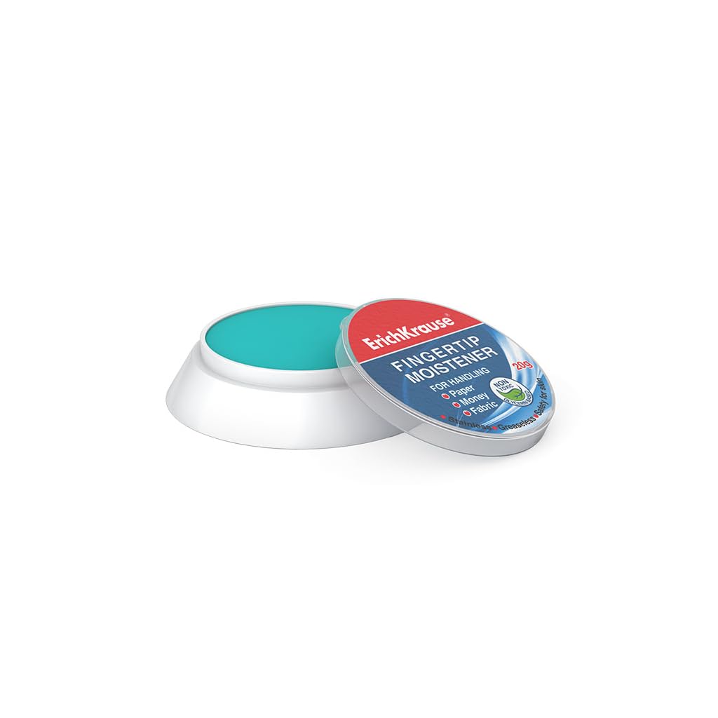 ErichKrause Gel humectante de componentes naturales, 20 g, 1 unidad, ayuda para billetes, documentos, catálogos, humidificadores de dedos, delicado con la piel