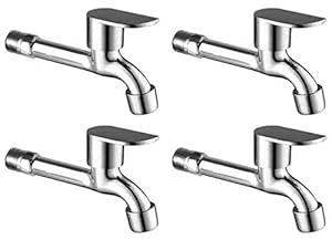 INDOROX Stainless Steel Long Body Bib Cock Tap (Chrome) (4)