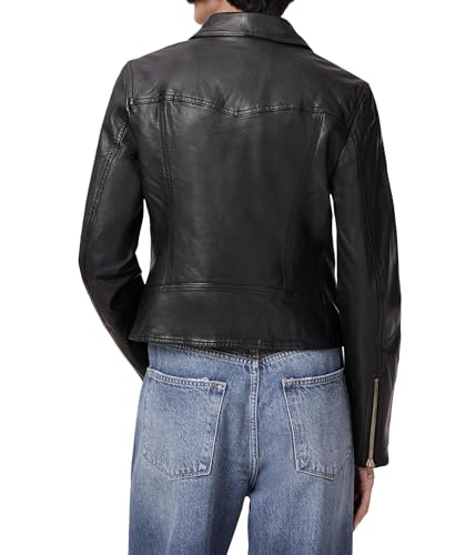 Women's Vela Leather Biker Jacket2