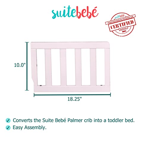 Image of Suite Bebe Palmer Toddler Guard Rail, Pastel Pink