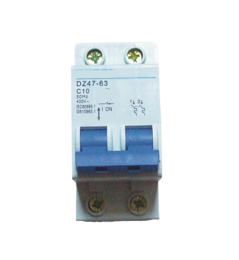 Interruttore Automatico Di Sicurezza CA 2P 10A 400 V~ 50 HZ/60 HZ Tipo C Componenti elettrici
