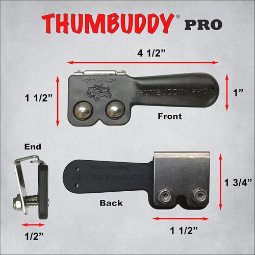 Image of Thumbuddy Pro ATV Throttle Extender - Model TB2 Black