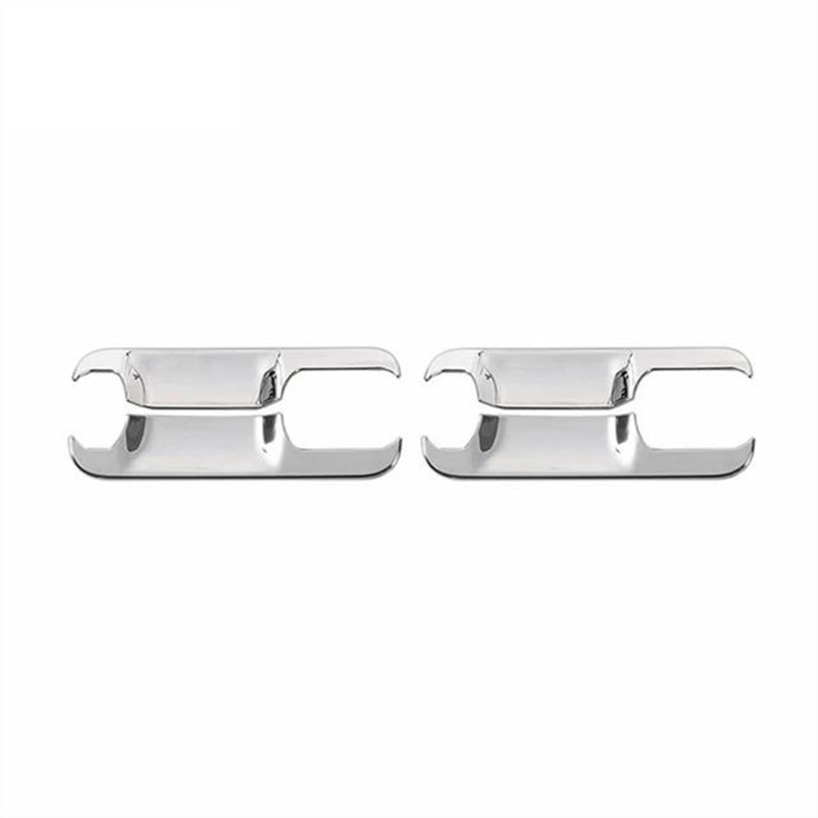 SLIMES Car Exterior Cover Side Door Handle Protector Chrome Scratch Protection for Ford F150 2015-2020 Protection(A Chrome)