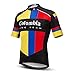 Produktbild Weimostar Radsport Trikots Herren Kurzarm Fahrrad Laufen Radfahren Outdoor Sport Tops Kolumbien L