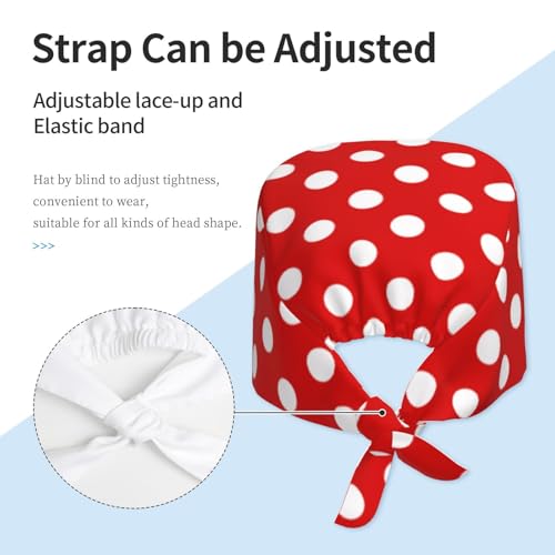 Image of Unisex Adjustable Surgical Sweatband - Elastic Bandage Cap - Scrub Caps for Nurse Working Cap