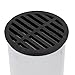 NDS 11, 4 in. Round Grate Drain Cover, Connects to 4 Inch Drain Pipes & Fittings, for Small Lawns, Landscaping and Patios, Black Plastic