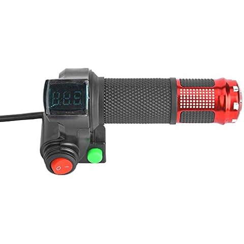 1 par Puño Acelerador Manual con Pantalla LED Cover