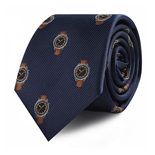 AUSCUFFLINKS Watch Lover Wrist Watch Omega Rolex Heuer Skinny Neckties