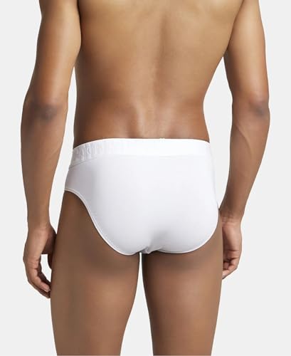 Image of Jockey IC31 Men's Supima Cotton Elastane Stretch Solid Brief with Ultrasoft Waistband