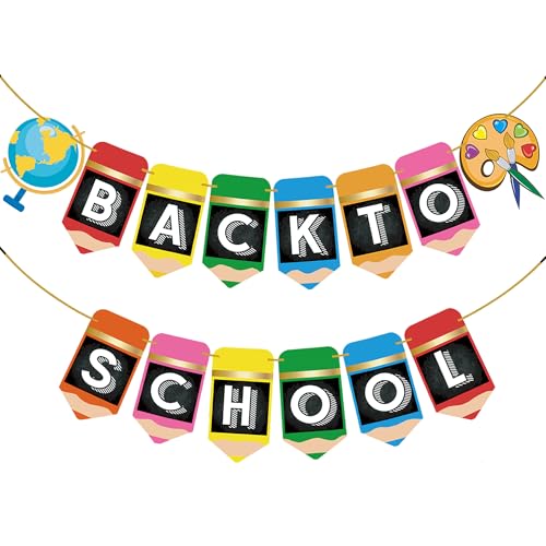 Bannière rentrée scolaire pour fête de bienvenue et décoration de classe
