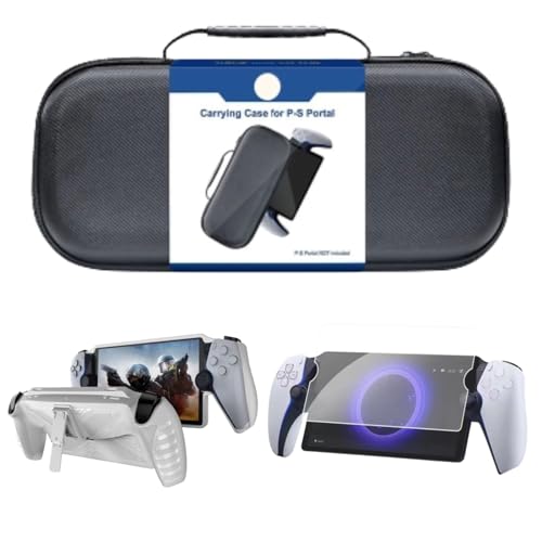 sikiwind for Playstation Portal プレイステーションポータル用アクセサリー ポータブルハードキャリーケース 落下防止保護収納バッグ トラベルキャリングケース メッシュポケット付き キャリングケースバッグ PS5ポータル用
