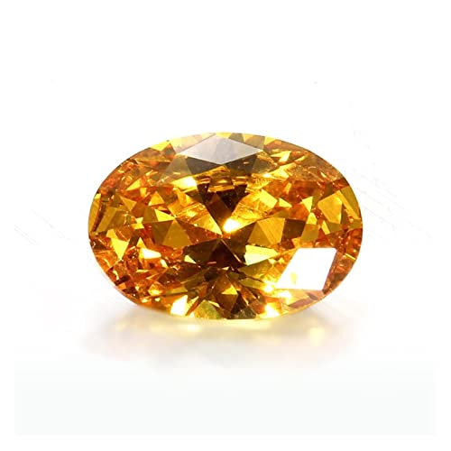 Saphir jaune ovale 10x14mm JCAKES pierre naturelle non chauffée