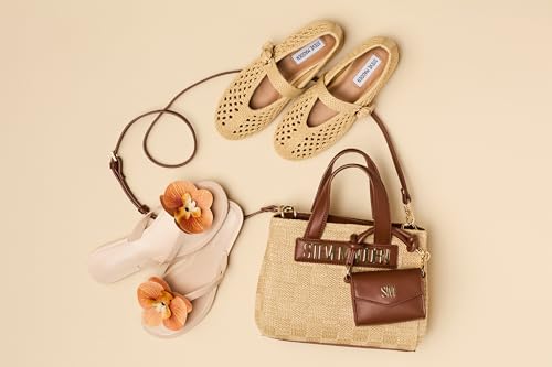 Image of Steve Madden Women's Steve Madden Flores Raffia Mini Tote